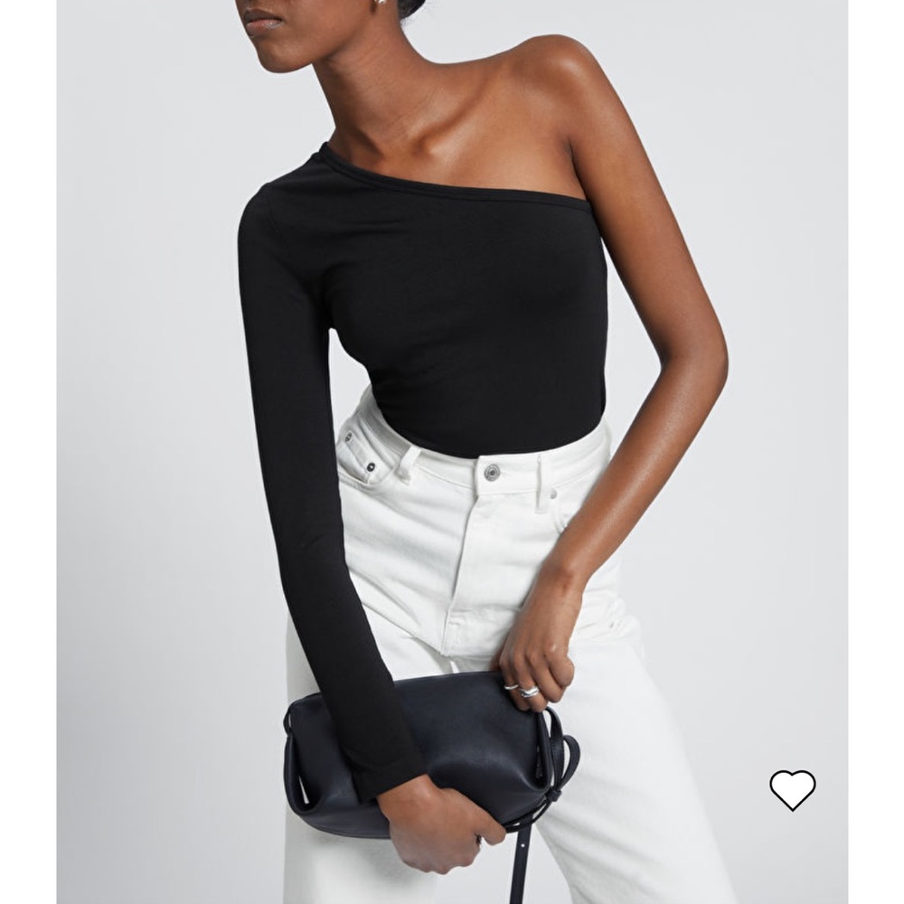 & other stories Long Sleeve One Shoulder Top w Back Cut Out